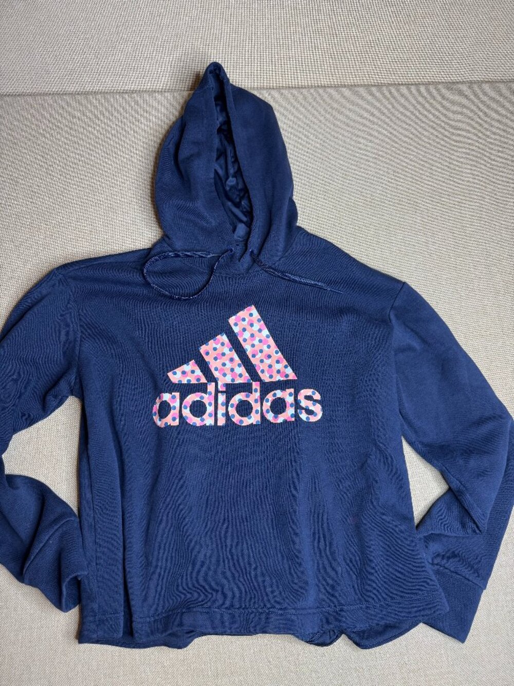 Adidas Navy Fleece Hoodie 1X Plus Size